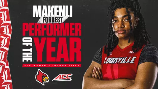 Makenli Forest ACC Indoor Field Performer of the Year Graphic