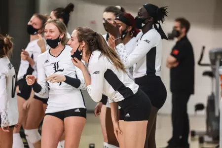 Anna Stevenson celebrates beating NC State