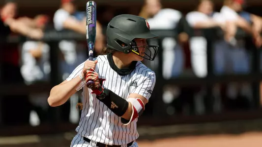 Elana Ornelas at bat for the Cardinals