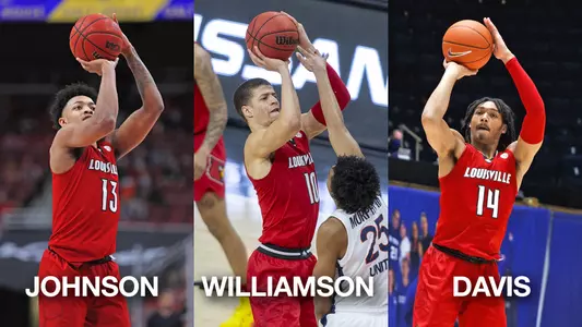 David Johnson, Samuell Williamson and Dre Davis earned 2021 All-ACC Academic honors