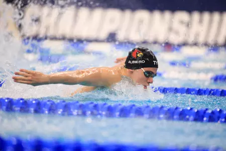 Nick Albiero swims the butterfly.
