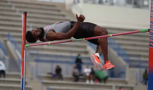 during the Tom Jones Invitational on Friday, April 16, 2021 at Percy Beard Track at James G. Pressly Stadium in Gainesville, Fla. / UAA Communications photo by Isabella Marley
