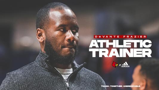DeVante Frazier was named the Cardinals' men's basketball trainer in May 2021.