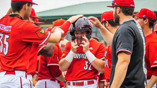 Henry Davis after hitting a home run at Clemson.