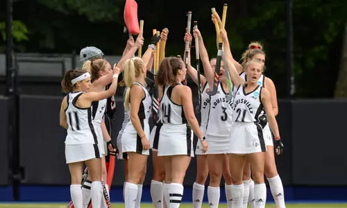 Louisville Field Hockey Huddle at NCAA