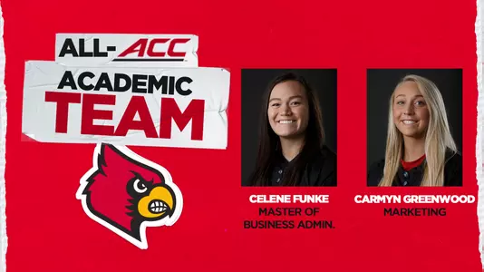 Celene Funke, Carmyn Greenwood All-ACC Academic Team Graphic