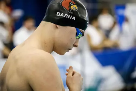 Andrej Barna composes himself before a race.