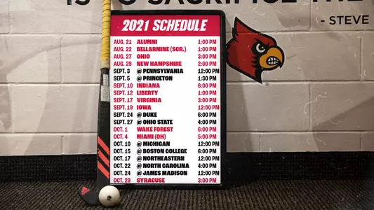 2021 Field Hockey Schedule Graphic
