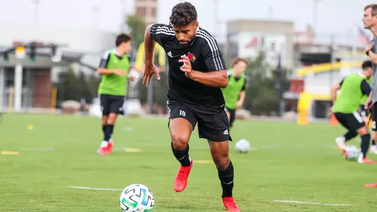 Pedro Fonseca during the first day of practice.