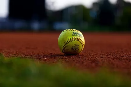 Softball on the field (stock photo)