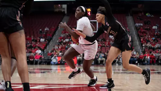 Olivia Cochran drives to the basket vs. Florida State