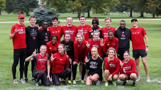 Cross Country team before ACC Championships