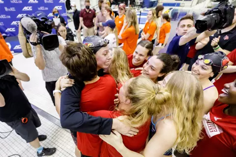 Scenes from Saturday’s ACC Swim & Dive Championships at the McAuley Aquatic Center on the Georgia Tech campus in Atlanta, GA.  (Photo: Mooreshots LLC)