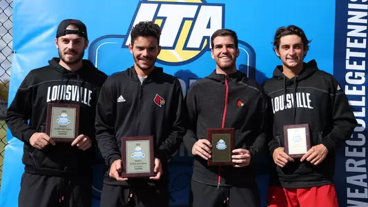 Fabien Salle, Natan Rodrigues, David Mizrahi and Will Mayew with ITA Ohio Valley Regional Placques