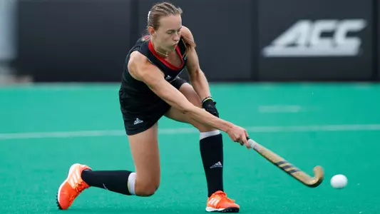 Aimee Plumb hits the ball against Indiana