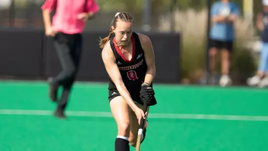 Aimee Plumb moves the ball down the field