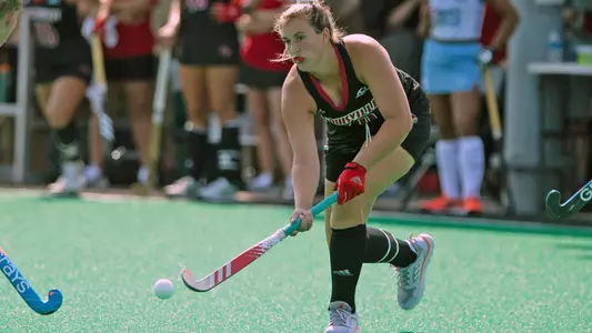 Katie Schneider with the ball against North Carolina