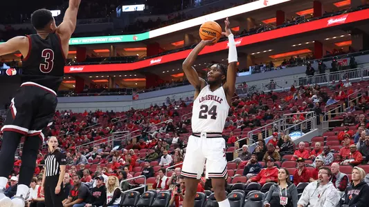 Jae'Lyn Withers shoots during in an exhibition game against Lenoir-Rhyne.