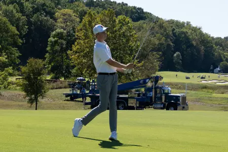 Max Kennedy during the Blessings Intercollegiate Tournament in Arkansas on October 11.