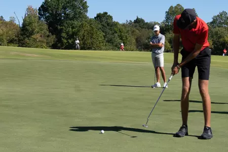 Sebastian Moss during the Blessings Intercollegiate Tournament in Arkansas on October 11.