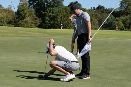 Max Kennedy and Ryan Hand during the Blessings Intercollegiate Tournament in Arkansas on October 11.