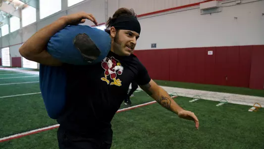 Logan Beard during the 2021 Omaha Challenge.