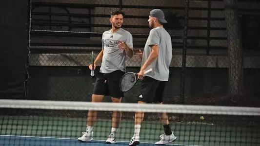 Fabien Salle and Natan Rodrigues at the ITA National Fall Championships
