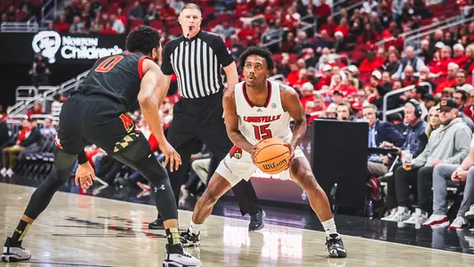 Hercy Miller handles the ball against Maryland in the ACC/Big Ten Challenge.