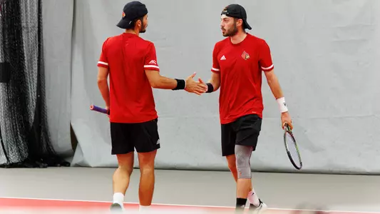 Natan Rodrigues and Fabien Salle celebrated at the ITA Ohio Valley Regional Championships