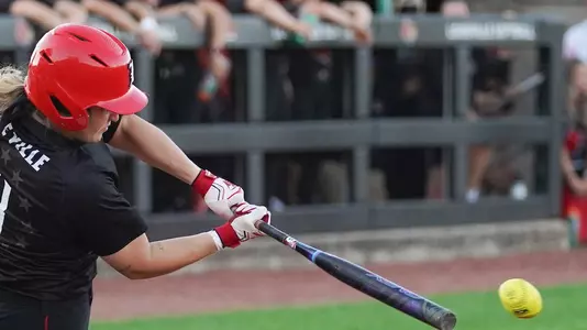 Kendall Smith hits the ball