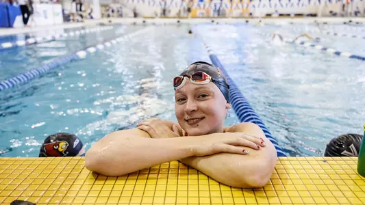 Madison Luther smiles on deck at McCauley
