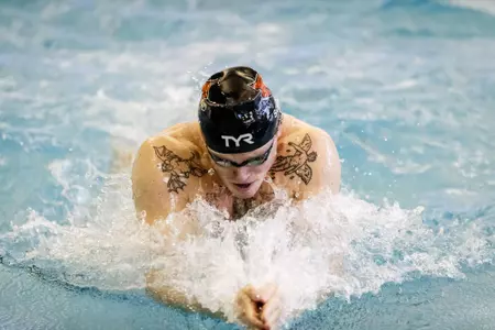 Evgenii Somov swims the breaststroke