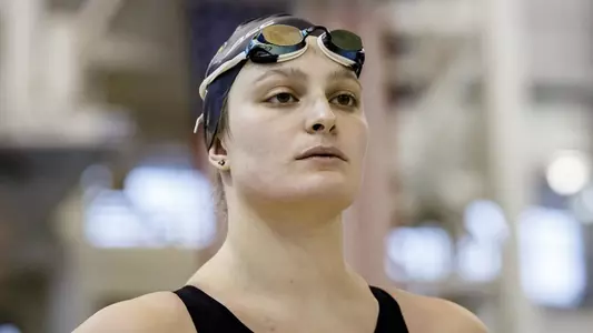 Alena Kraus waits for her heat of the 200 free