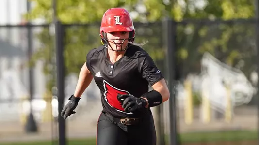 Hannah File runs the bases