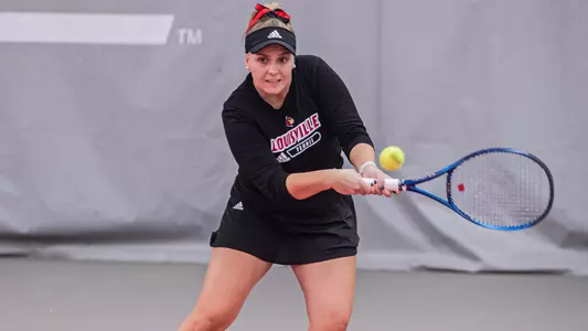 Tatiana Simova returns a serve vs. Austin Peay