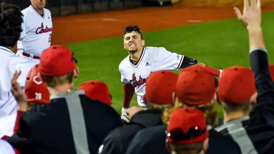 Ben Metzinger after the walk-off home run against Morehead State.