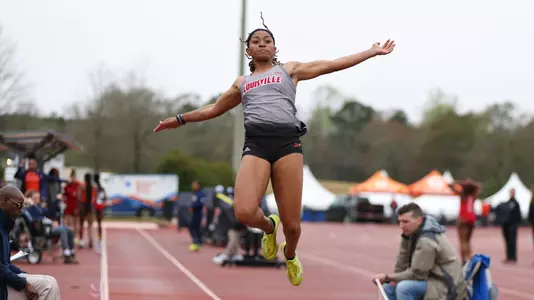 Synclair Savage wins long jump at Tiger Classic