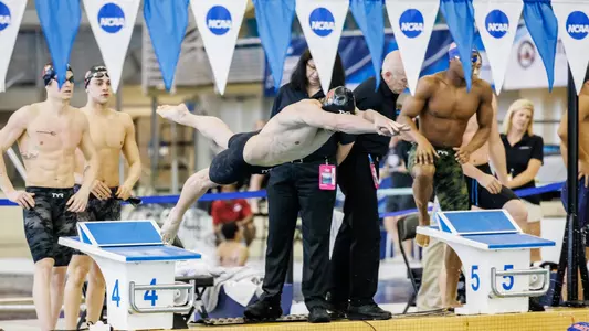 Dalton Lowe blasts off the blocks