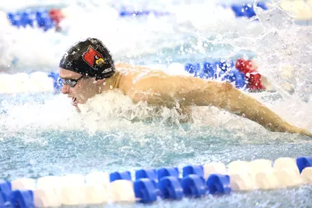 Nick Albiero swims the 200 fly at NCAAs