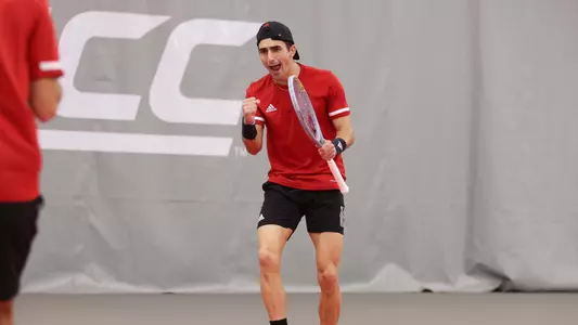 Etienne Donnet celebrates vs. Georgia Tech
