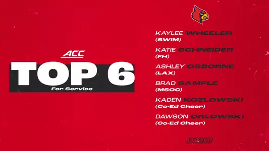Graphic for ACC Top Six Service Award