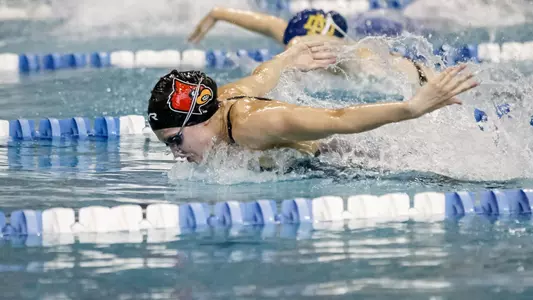 Abby Hay swims the butterfly