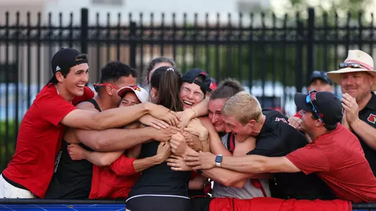 Emily Scott celebrates ACC
