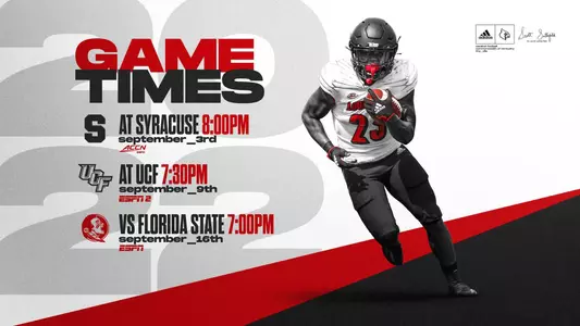 FB: Game Times Announced