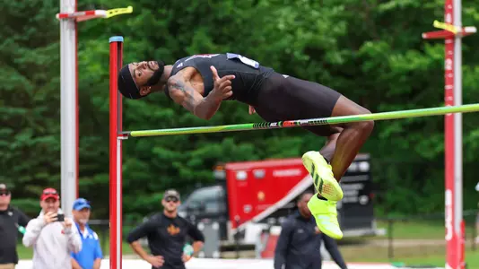 Trey Allen clears the high jump at NCAA East Region Preliminary Round