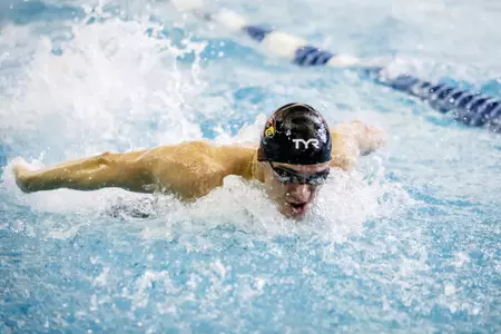 Nick Albiero swims the butterfly.