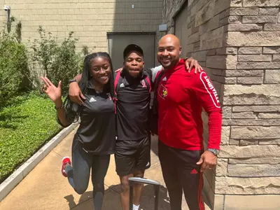 Taylor Herbert, Sterling Warner-Savage, Justin Ruffin at ACC UNITE Event in Alabama