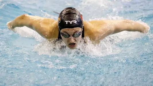 Abby Hay swims the butterfly