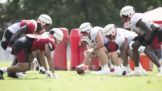 FB: Offensive line and defensive line square up