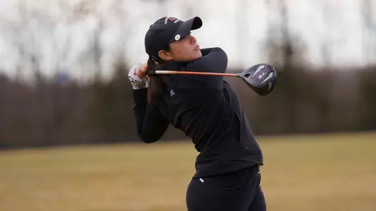 Agustina Gomez Cisterna drives ball in practice